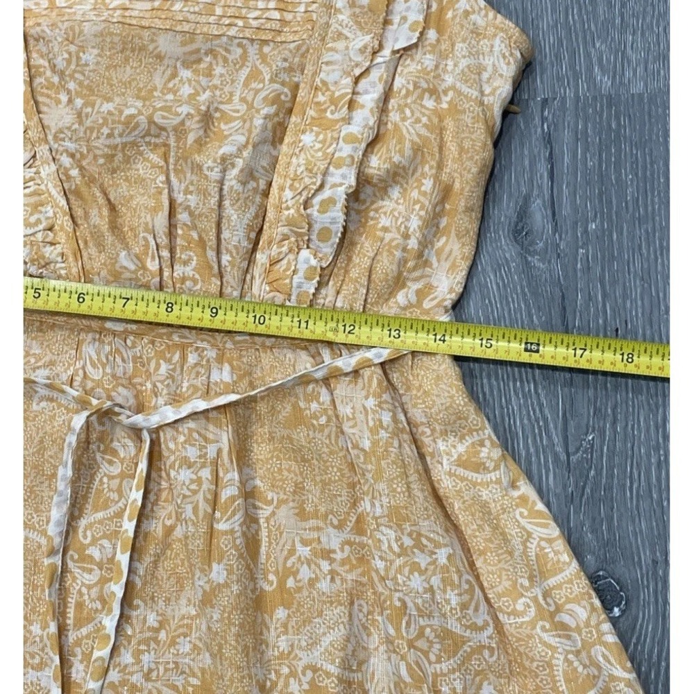 NWT FRENCH CONNECTION ADENA METALLIC SQUARE NECK OAK BUFF MINI DRESS WOMENS US 6 - Picture 5 of 14
